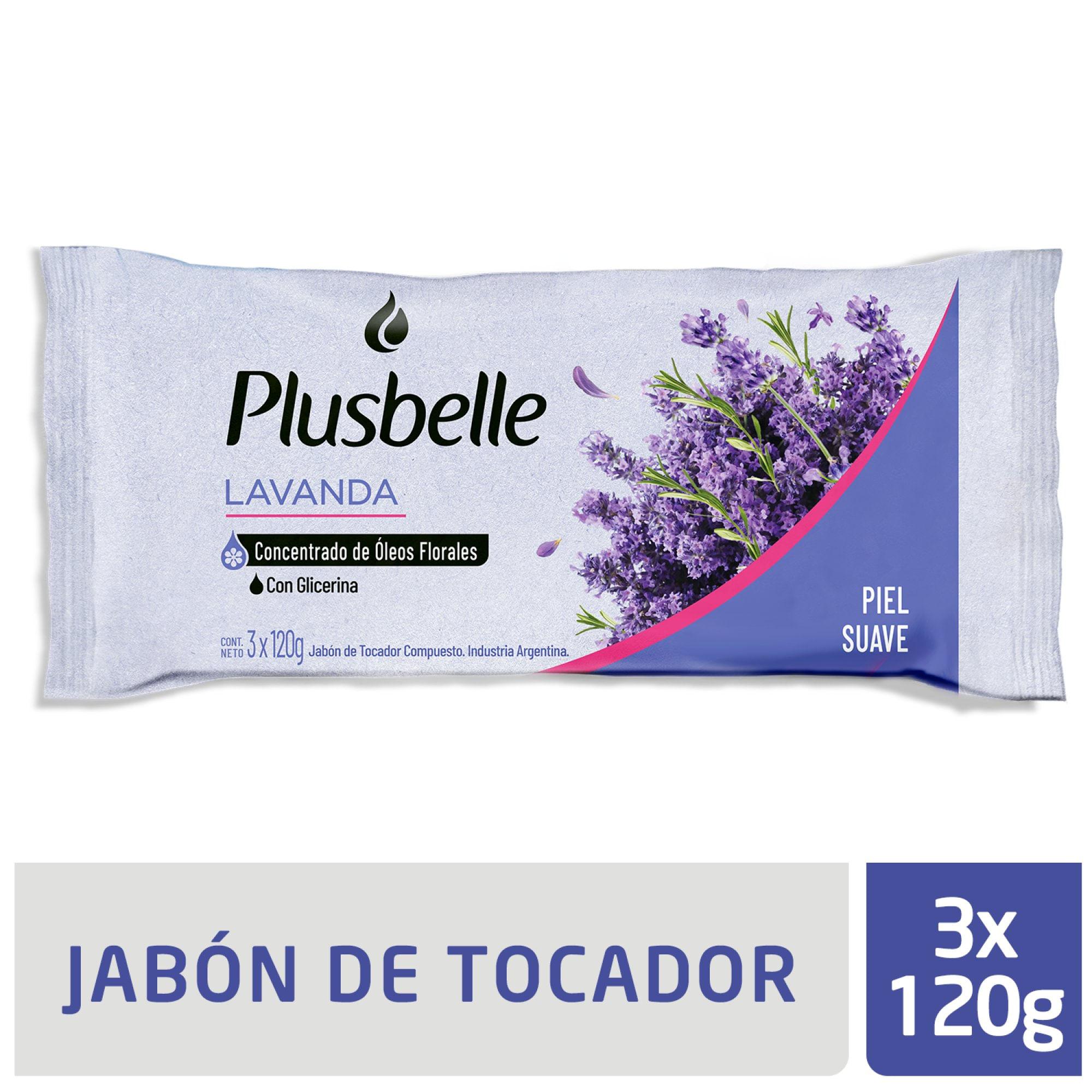 JABON TOCADOR LAVANDA PLUSBELLE 3X120GRS