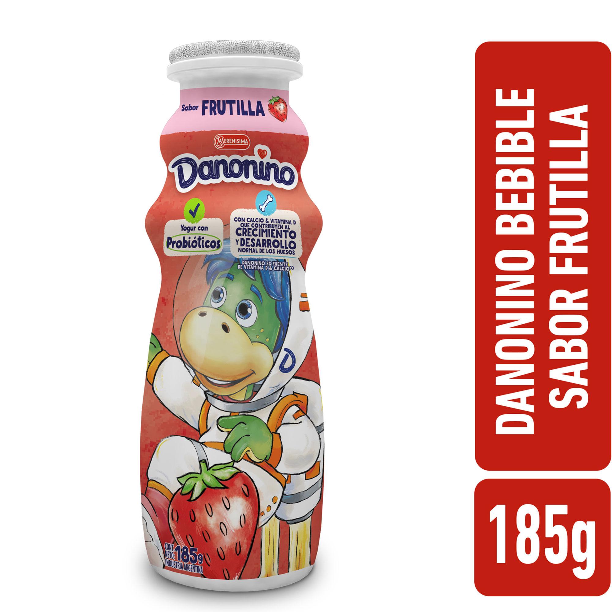 DANONINO BOTELLITA FRUTILLA X 185G