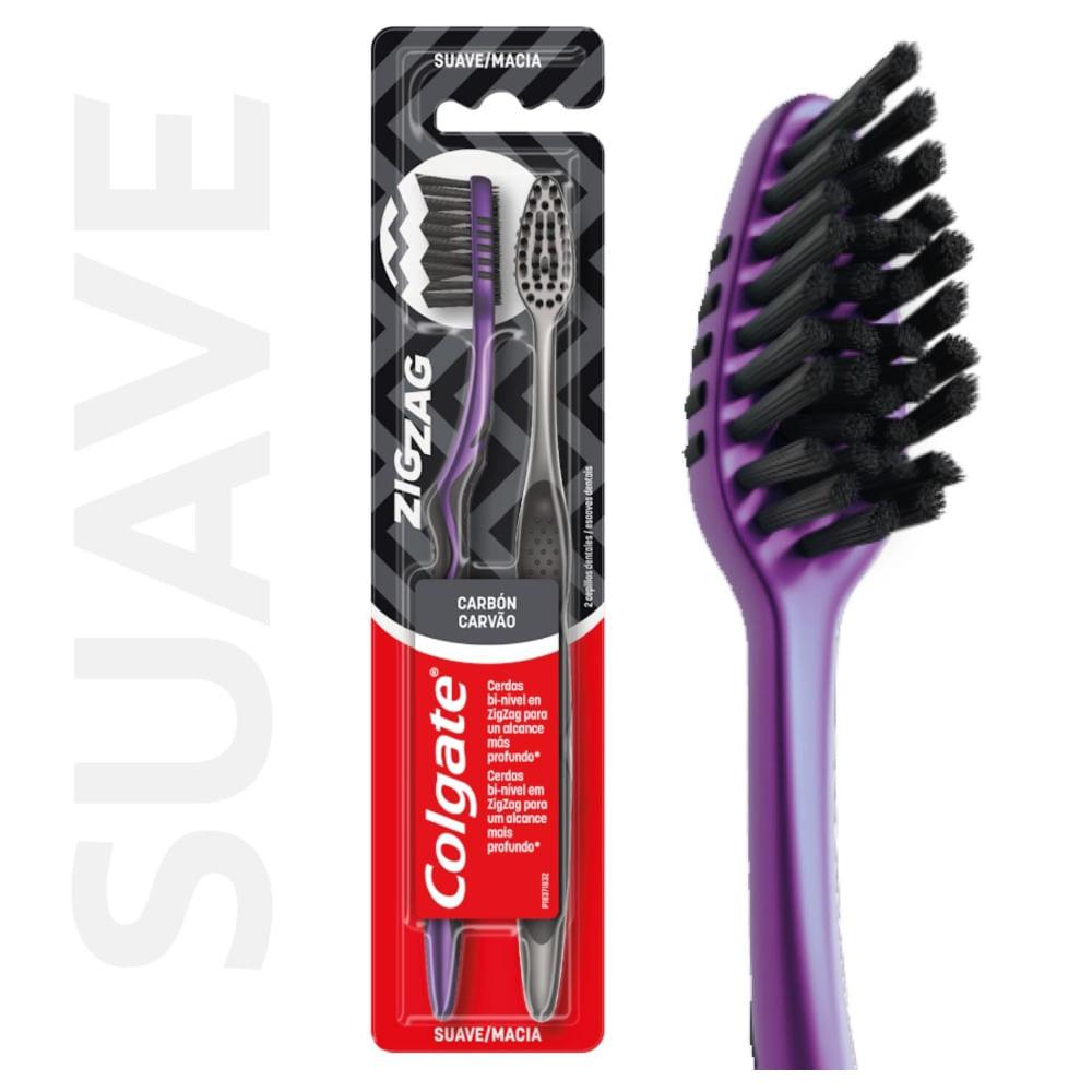 CEPILLO DENTAL COLGATE ZIG ZAG  CARBON X2