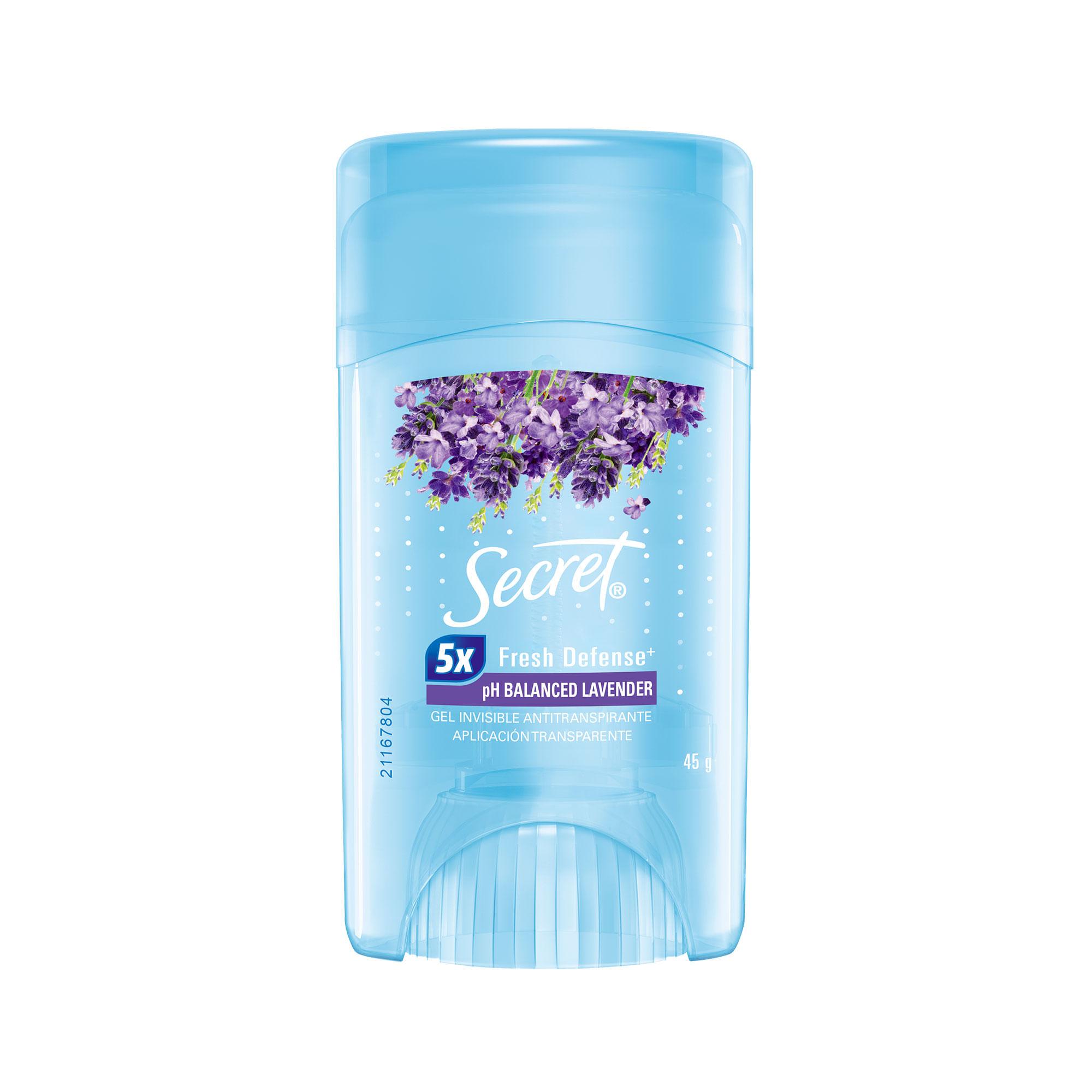 DESODORANTE SECRET CLEARGEL pH LAVENDER