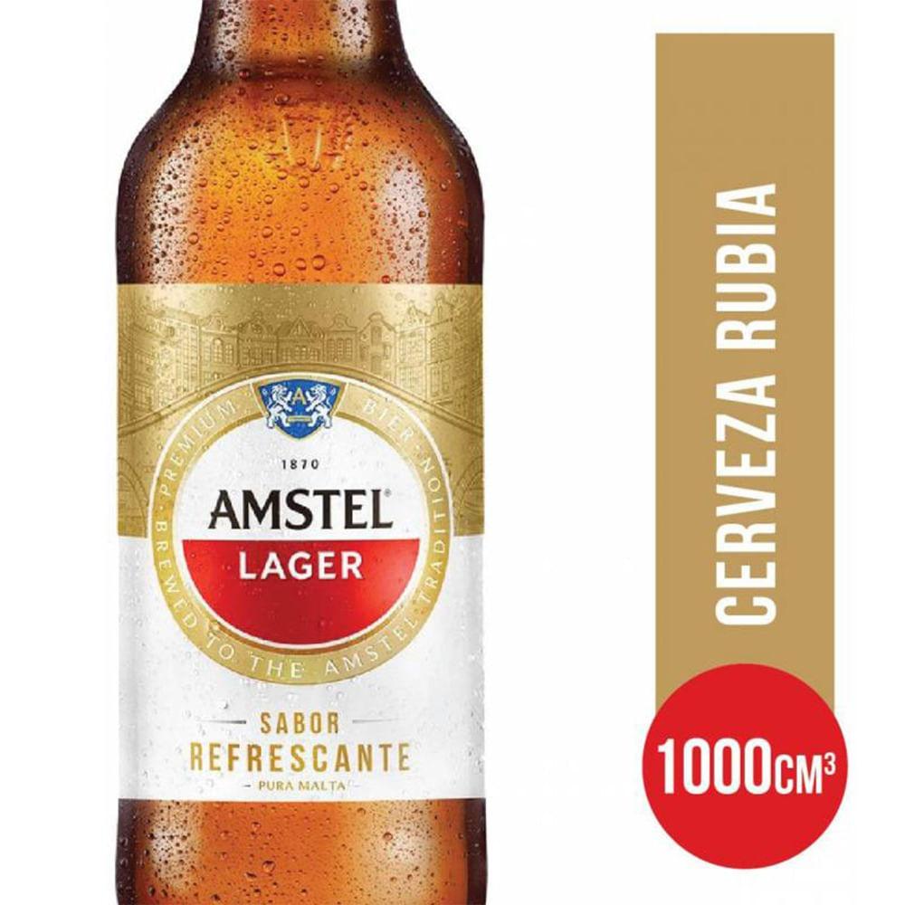 CERVEZA AMSTEL RET x 1L