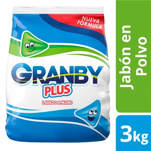 JABON POLVO LAVADO A MANO GRANBY PLUS x 3kg