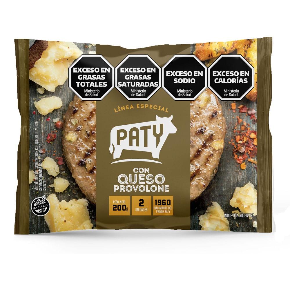 HAMBURGUESA c/QUESO PROVOLONE PATY x200grs