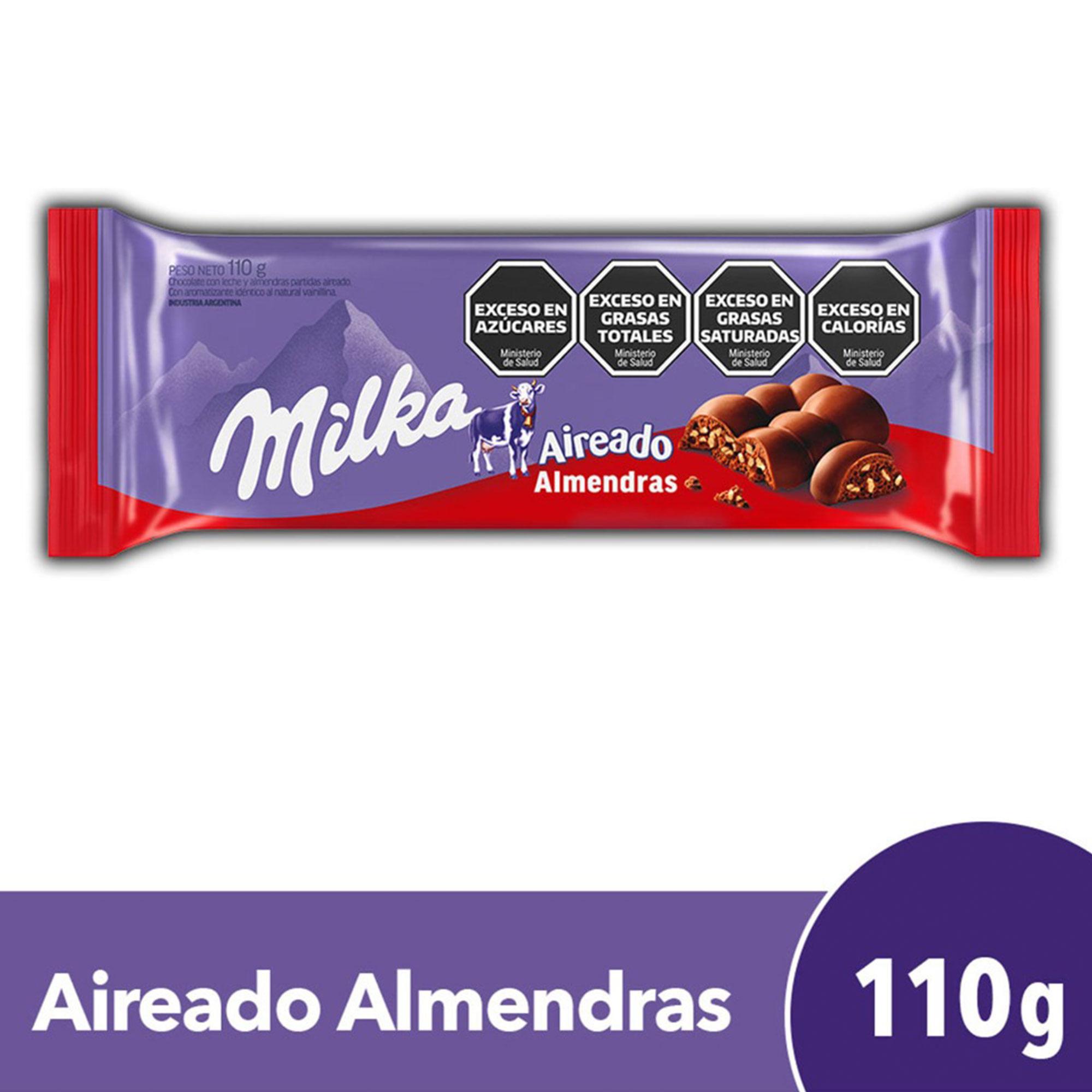 CHOCOLATE MILKA LEGER ALMENDRAS x 110g