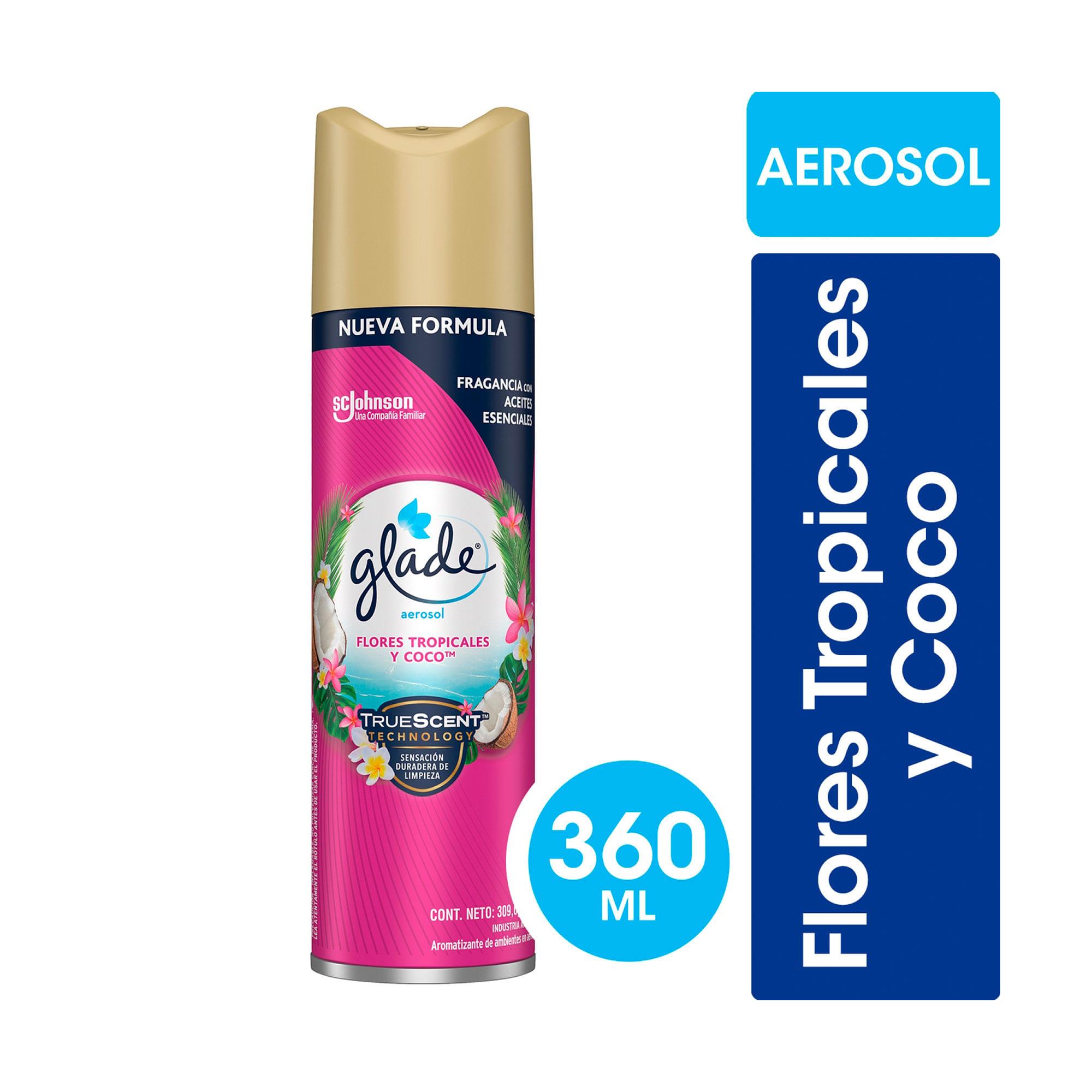 DESODORANTE DE AMB FLORES TOP Y COCO GLADE x 360 cc