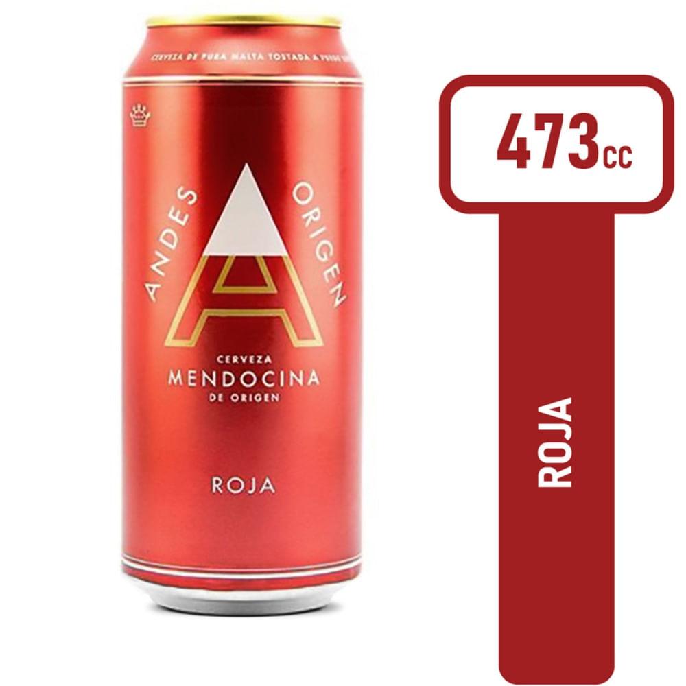 CERVEZA ANDES ROJA LATA x 473ml