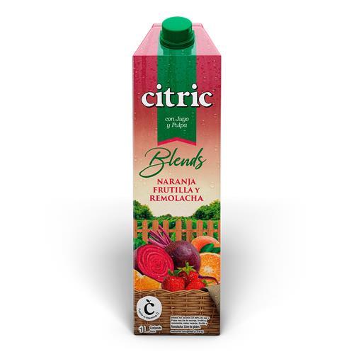 JUGO CITRIC NARANJA Y FRUTILLA x 1L