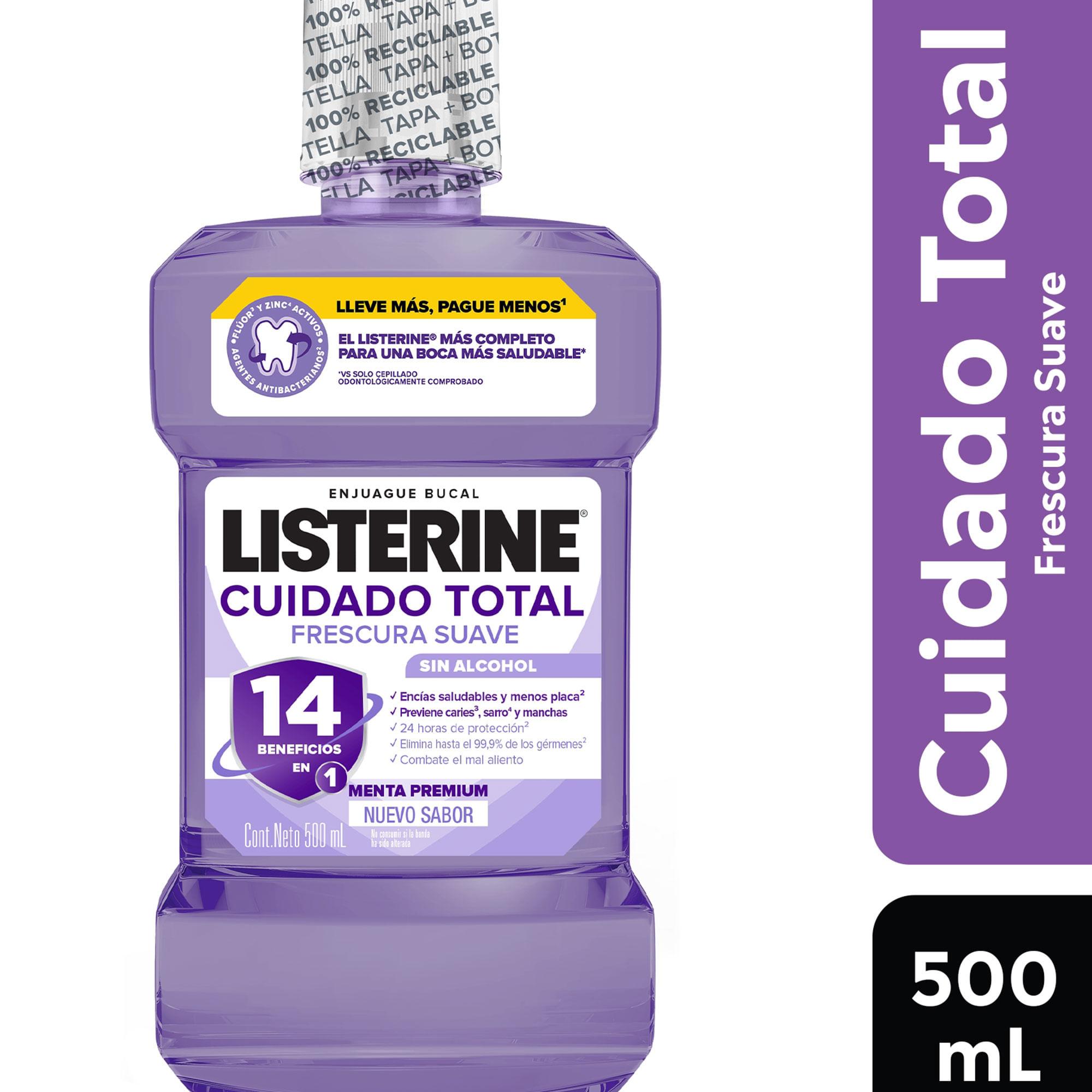 ENJUAGUE BUCAL CUIDADO TOTAL LISTERINE x 500 ml