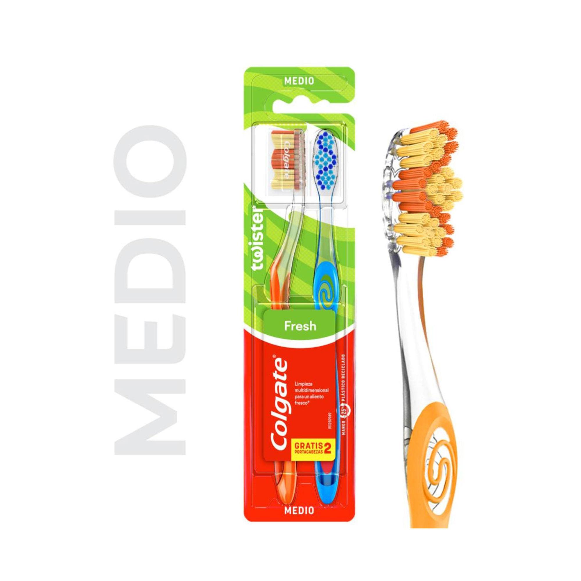 CEPILLO DENTAL TWISTER MEDIO COLGATE x 2u