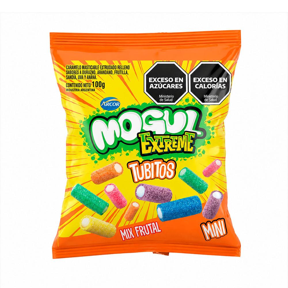 MINI TUBITOS EXTREME MIX FRUTAL MOGUL  X100GRS