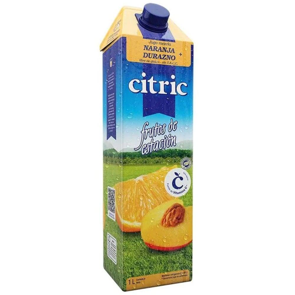 JUGO CITRIC NARANJA/DURAZNO x 1L