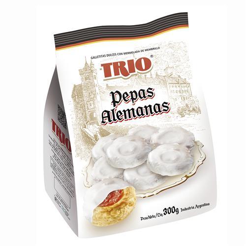 GALLETITAS TRIO PEPAS ALEMANAS  x 300g