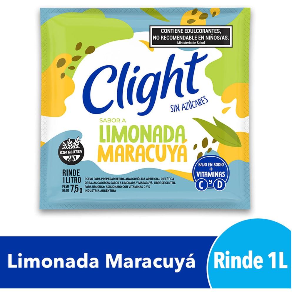 JUGO EN POLVO CLIGH LIMONADA MARACUYA x 7.5g
