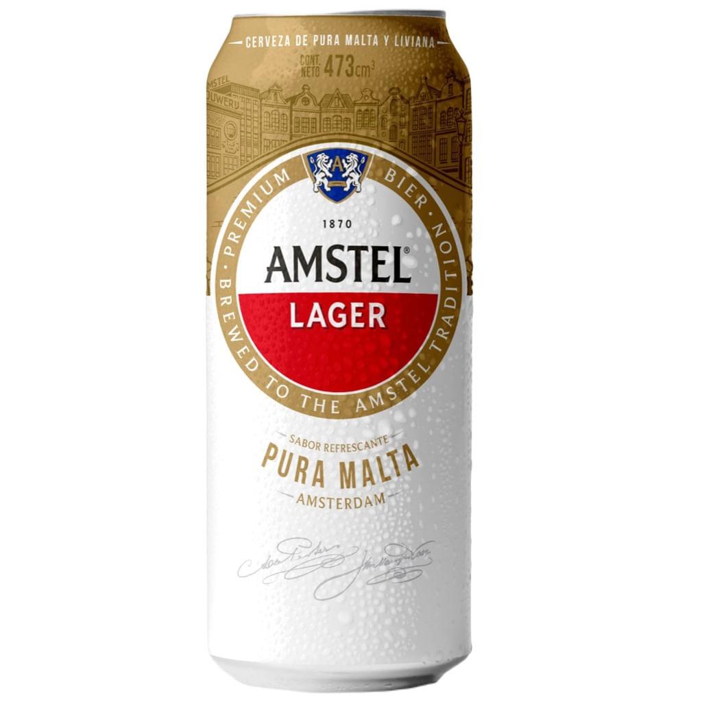 CERVEZA AMSTEL LAGER LATA X473