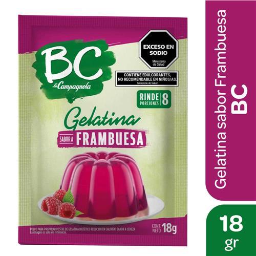 GELATINA FRAMBUESA LIGHT BC x 18g