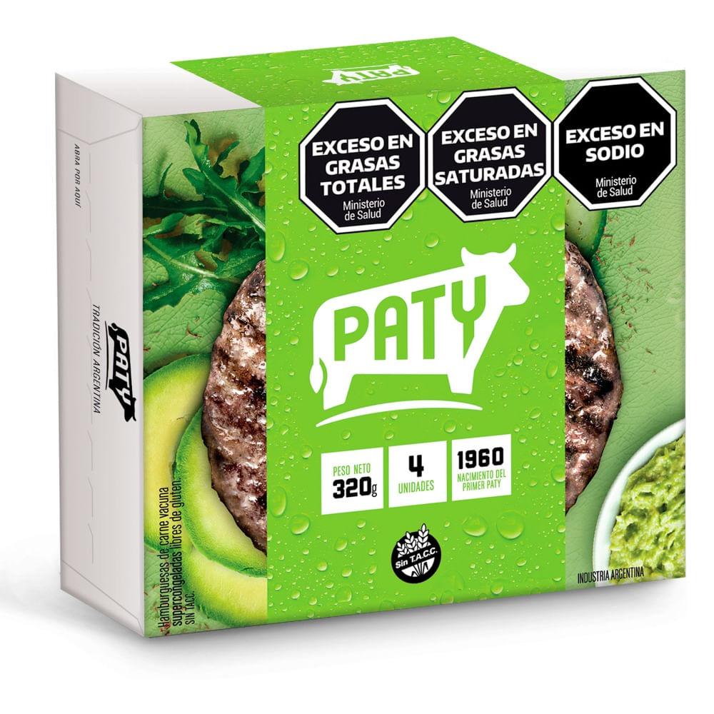 HAMBURGUESA PATY VERDE 4u X 80g