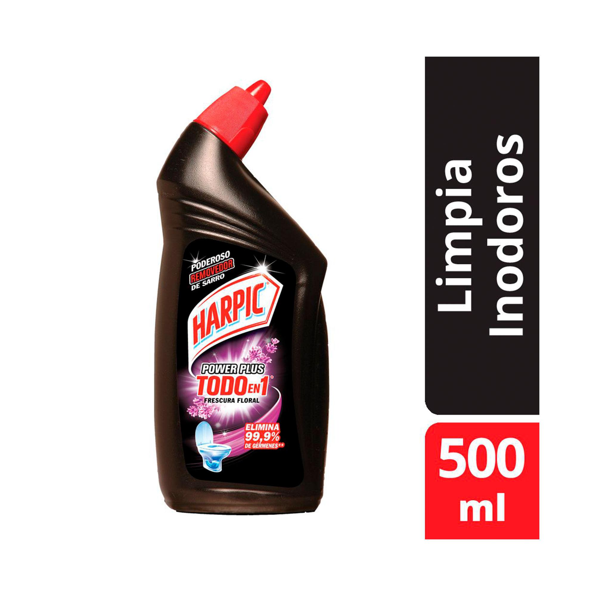 GEL LIMPIA INODORO POWER PLUS FLOR HARPIC x500ml