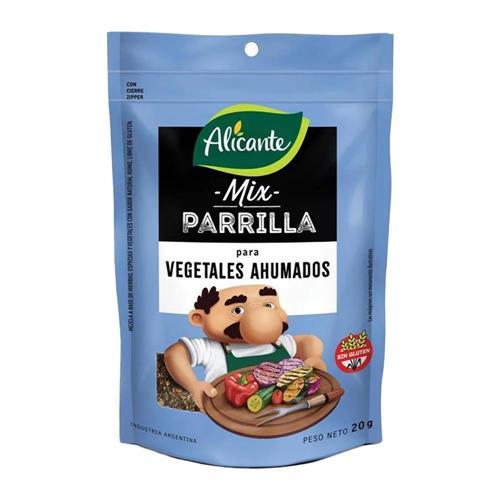 MIX PARRILLA VEGETALES AHUMADOS ALICANTE X20GRS