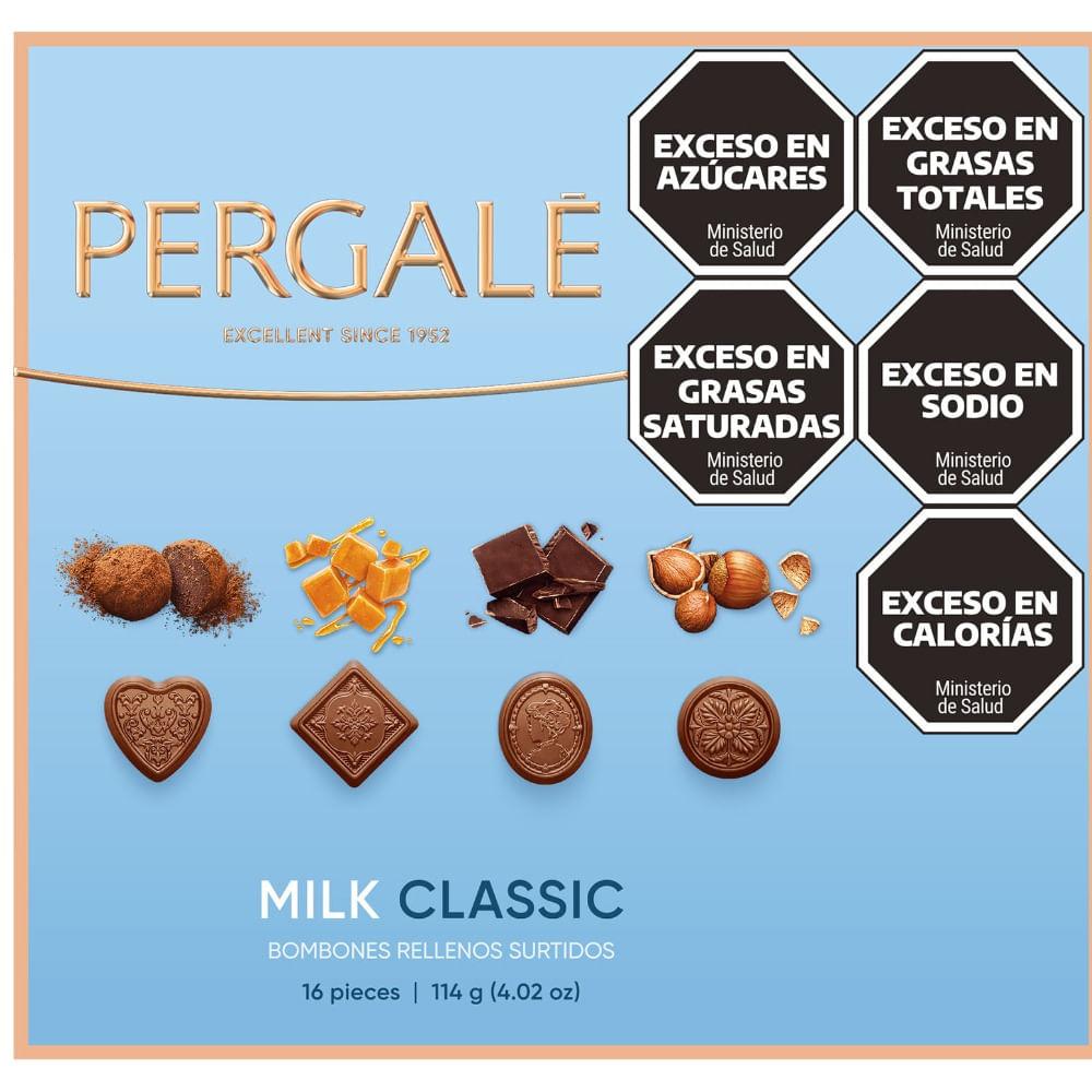 BOMBONES RELLENOS PERGALE MILK CLASSIC X114GRS