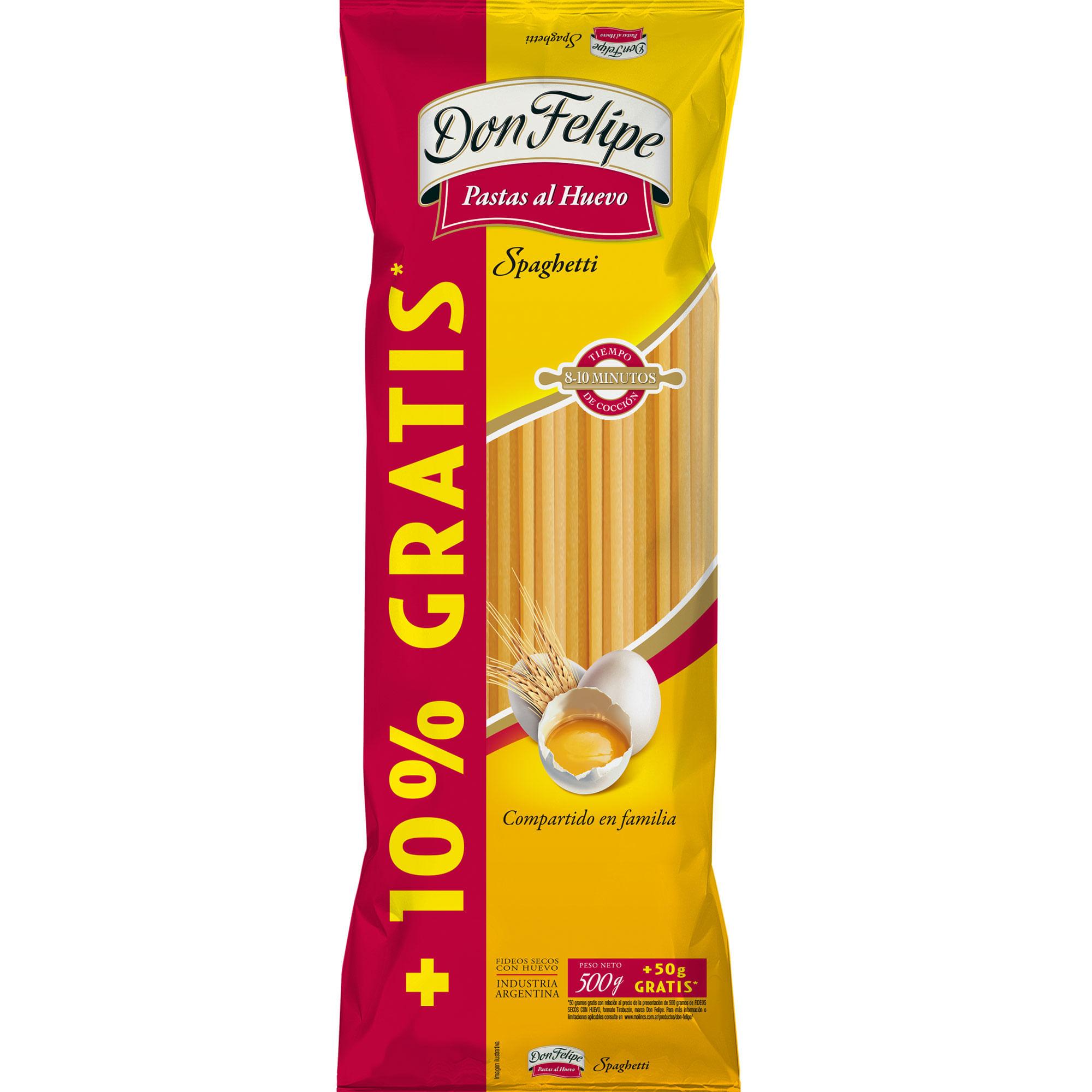 FIDEOS SPAGHETTI  DON FELIPE X500