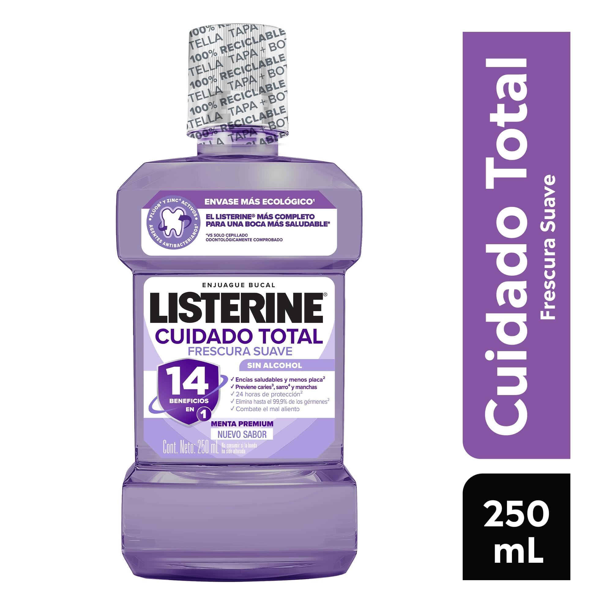 ENJUAGUE BUCAL CUIDADO TOTAL SUAVE LISTERINE x 250ml