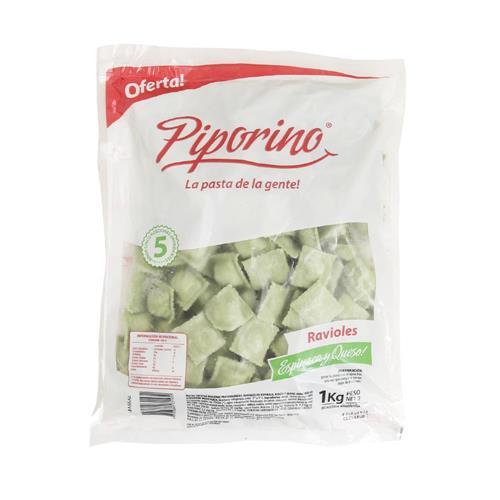 RAVIOLES PIPORINO ESPINACA Y QUESO x 1kg