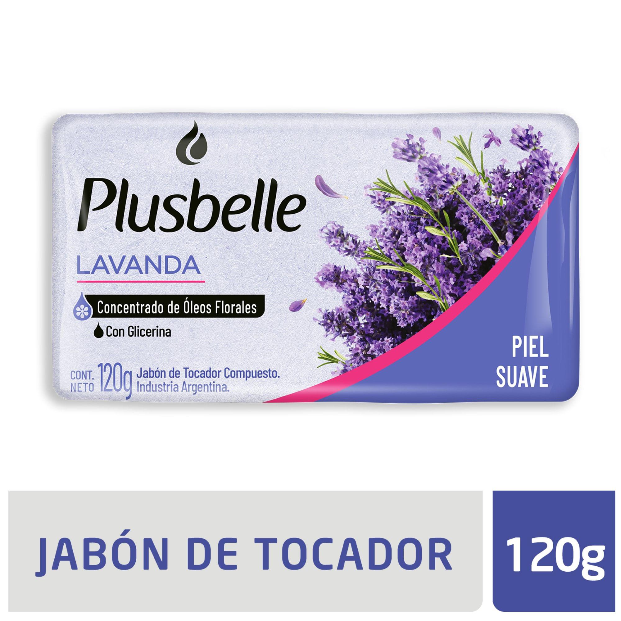 JABON TOCADOR LAVANDA PLUSBELLE X120GRS