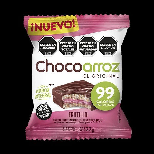 ALFAJOR CHOCOARROZ FRUTILLA x 22gr