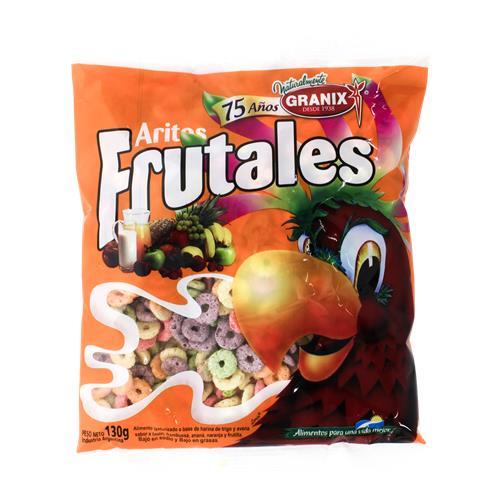 CEREAL ARITOS FRUTALES GRANIX x 130 g