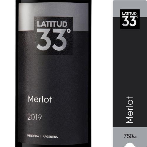 VINO MERLOT LATITUD 33 x 750ml
