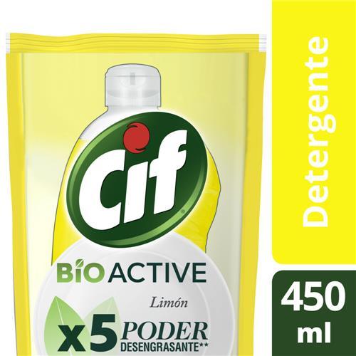 DETERGENTE CIF BIO ACTIVE LIMON DP x450ml