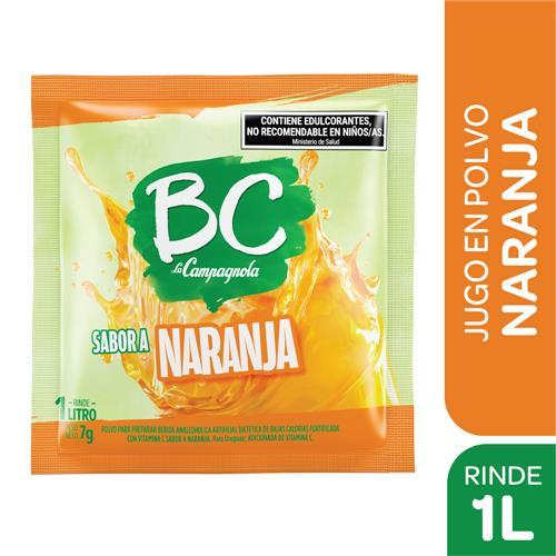 JUGO EN POLVO NARANJA BC