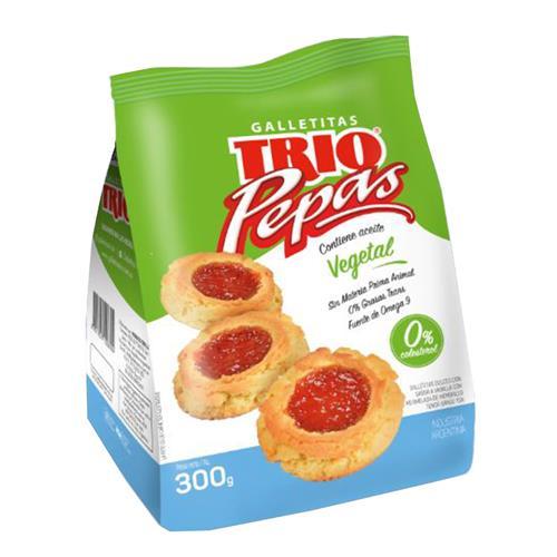 GALLETITAS TRIO PEPAS VEGETAL  x 300g