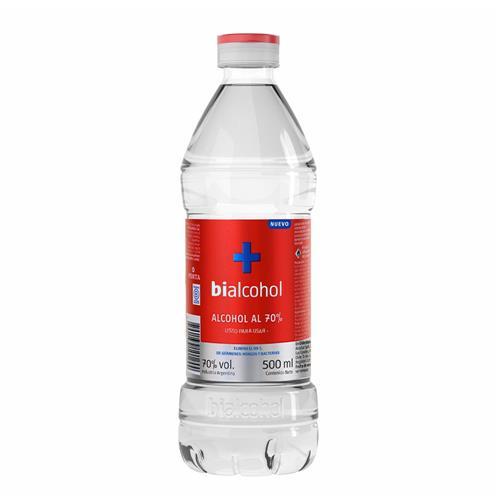 ALCOHOL ETILICO BIALCOHOL 70%COMESTICO X500ml