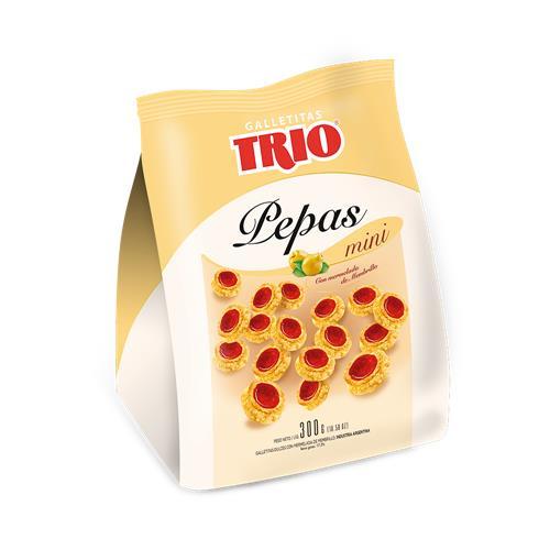 MINI PEPAS MEMBRILLO TRIO x300grs