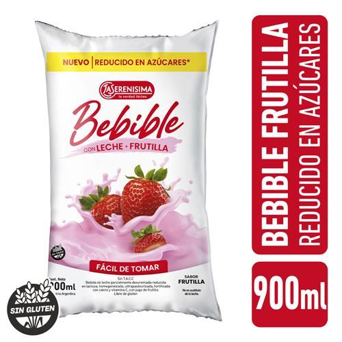 BEBIDA LACTEA  LECHE Y FRUT LA SERENISIMA 900ml