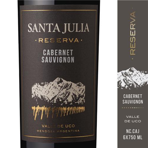 VINO RESERVA CABERNET  SAUVIGNON SANTA JULIA x 750ml