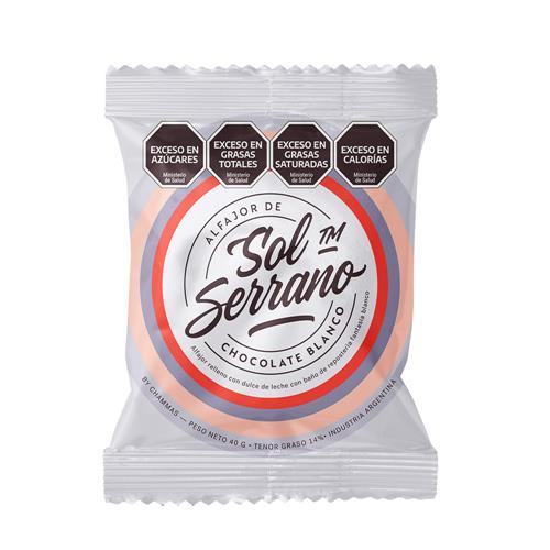 ALFAJOR SOL SERRANO CHOCOLATE BLANCO 40g