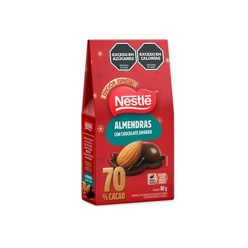 ALMENDRAS C/CHOC AMARGO 70% NESTLE 80g