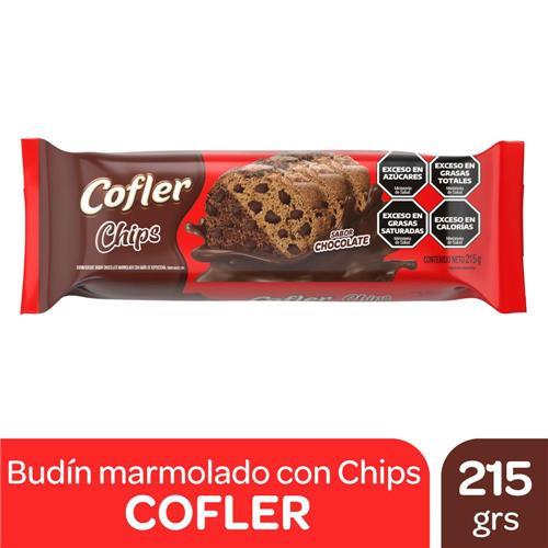 BUDIN CHOC CON CHIPS COFLER X 215GRS