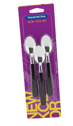 CUCHARITAS NEW KOLOR TRAMONTINA BLISTER x3u