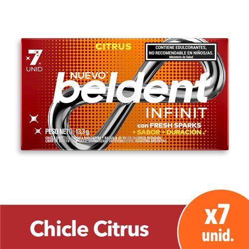 CHICLE BELDENT INFINIT CITRUS x 7u
