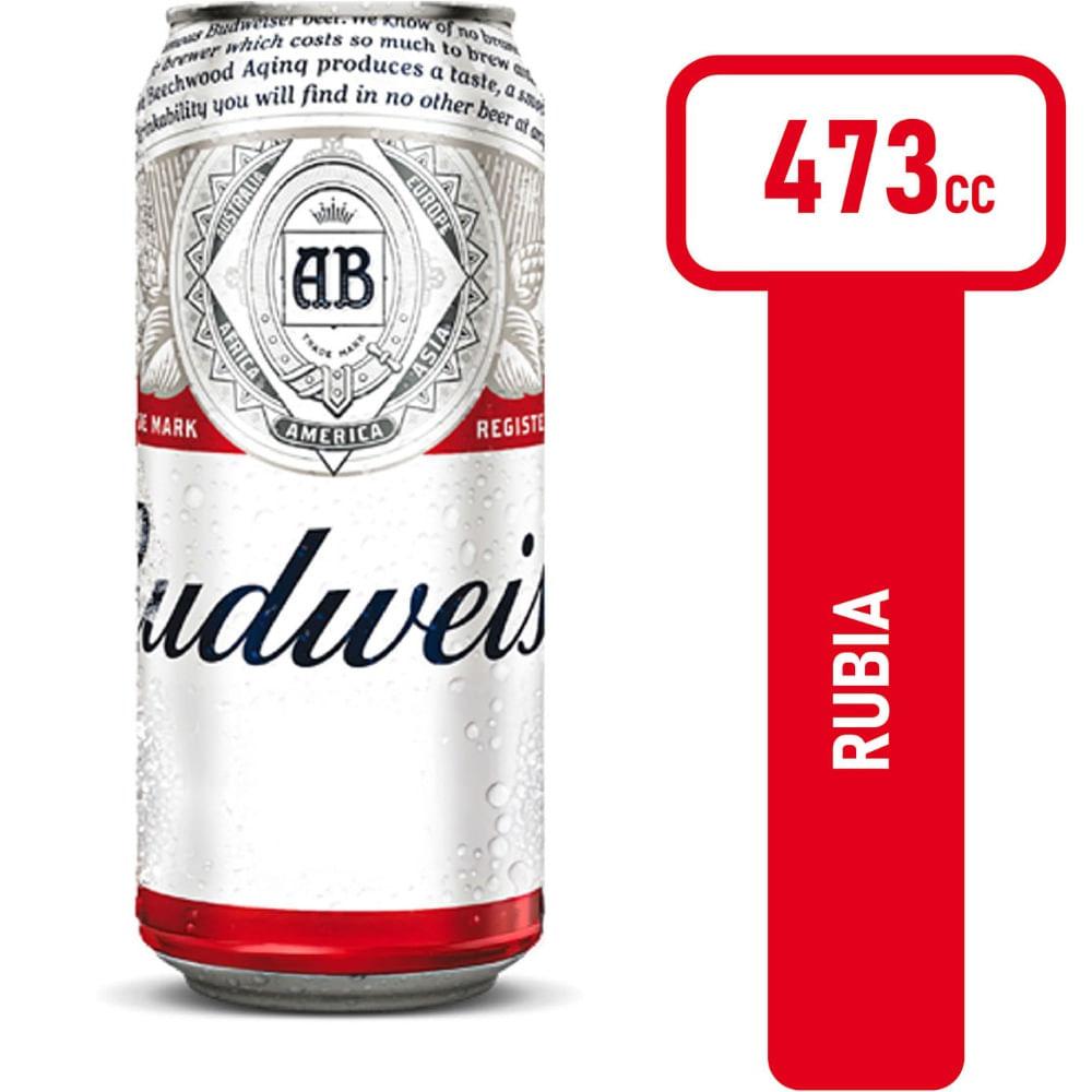 CERVEZA BUDWEISER LATA x 473cm3