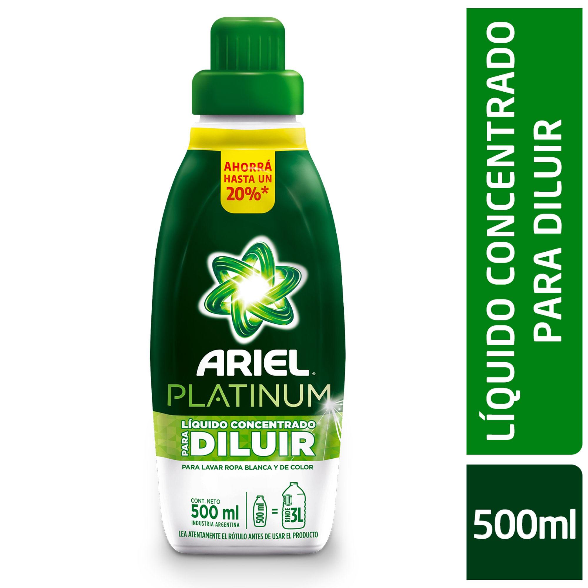 JABON LIQ PLATINUM P/DILUIR ARIEL x 500ml