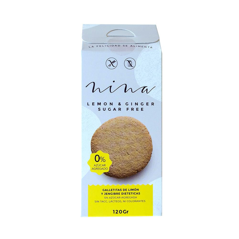 GALLETITAS LEMON Y JENGIBRE s/AZUC NINA 120gr