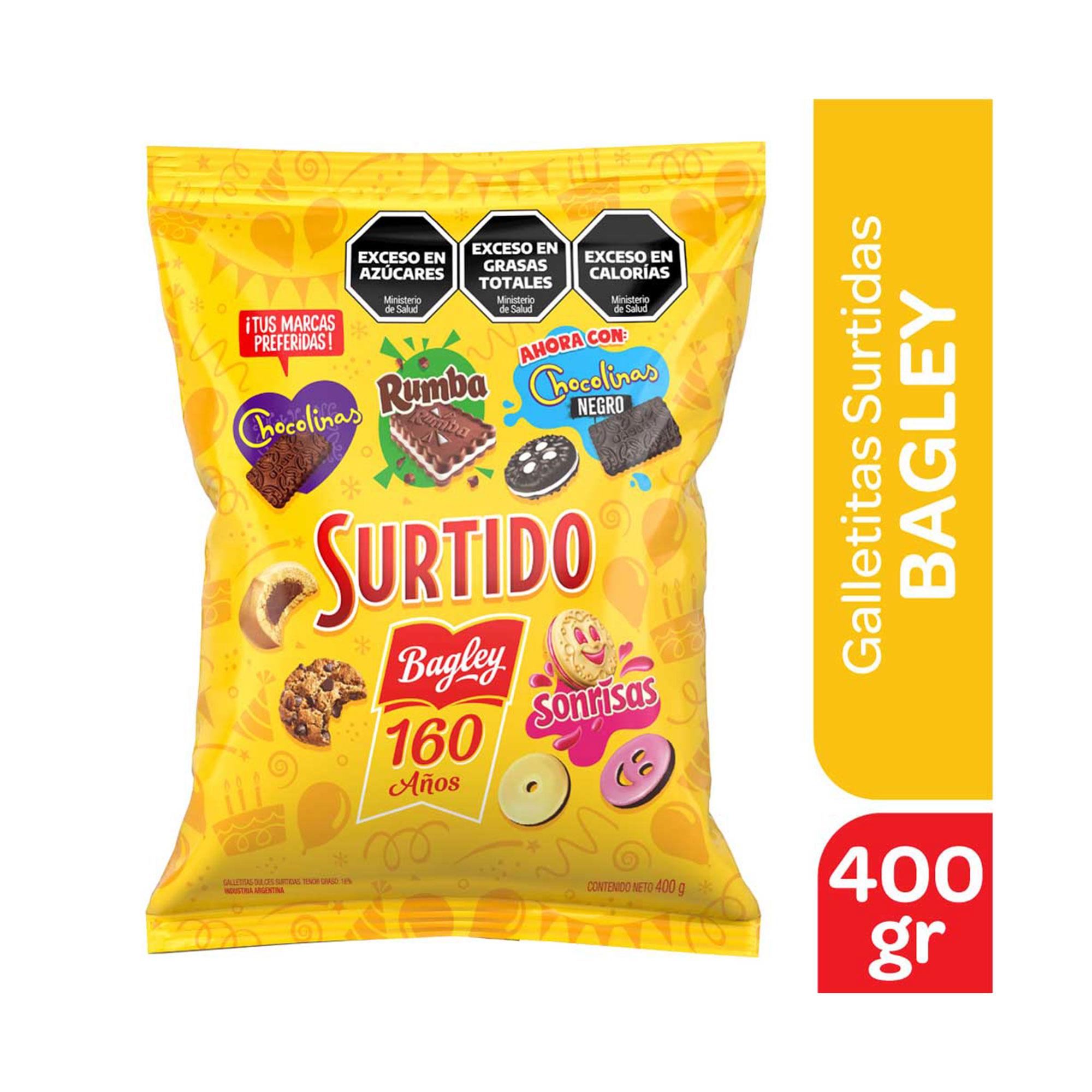 GALLETITAS SURTIDO BAGLEY 160 AÑOS X400