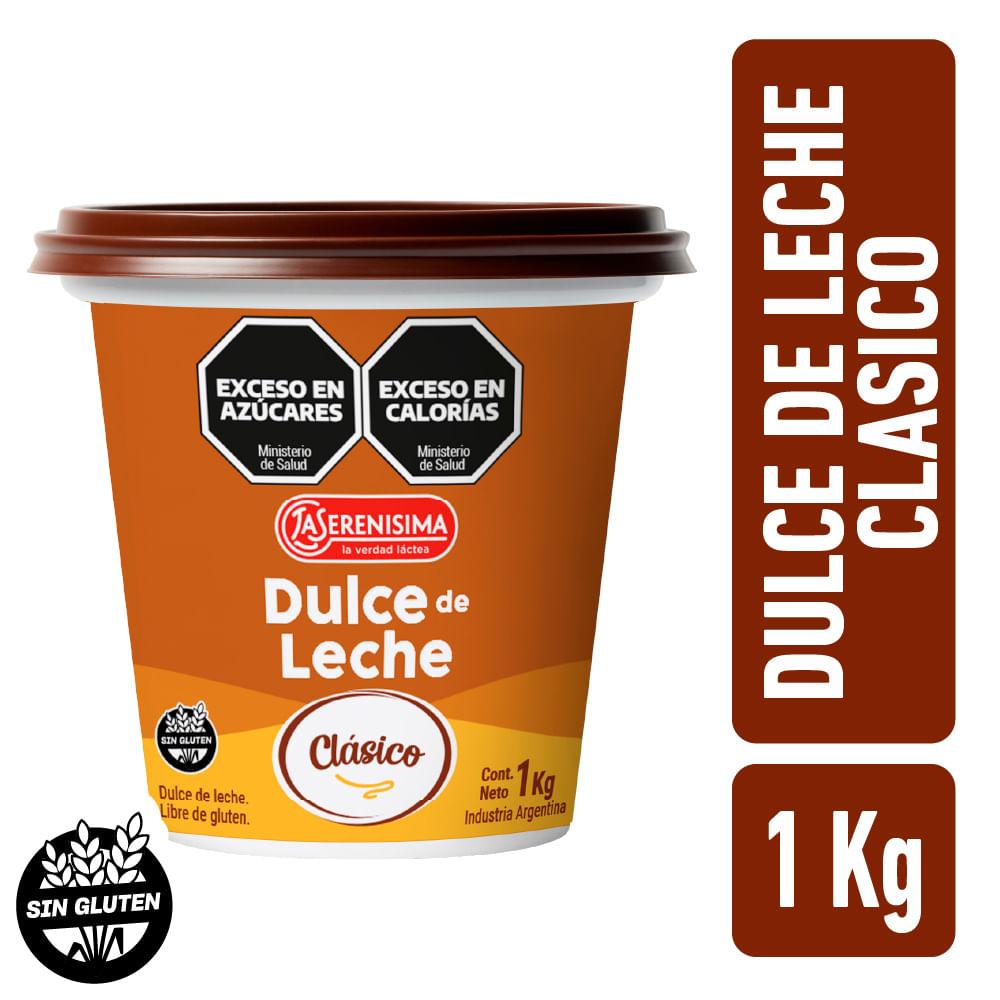 DULCE DE LECHE CLASICO LA SERENISIMAx 1kg
