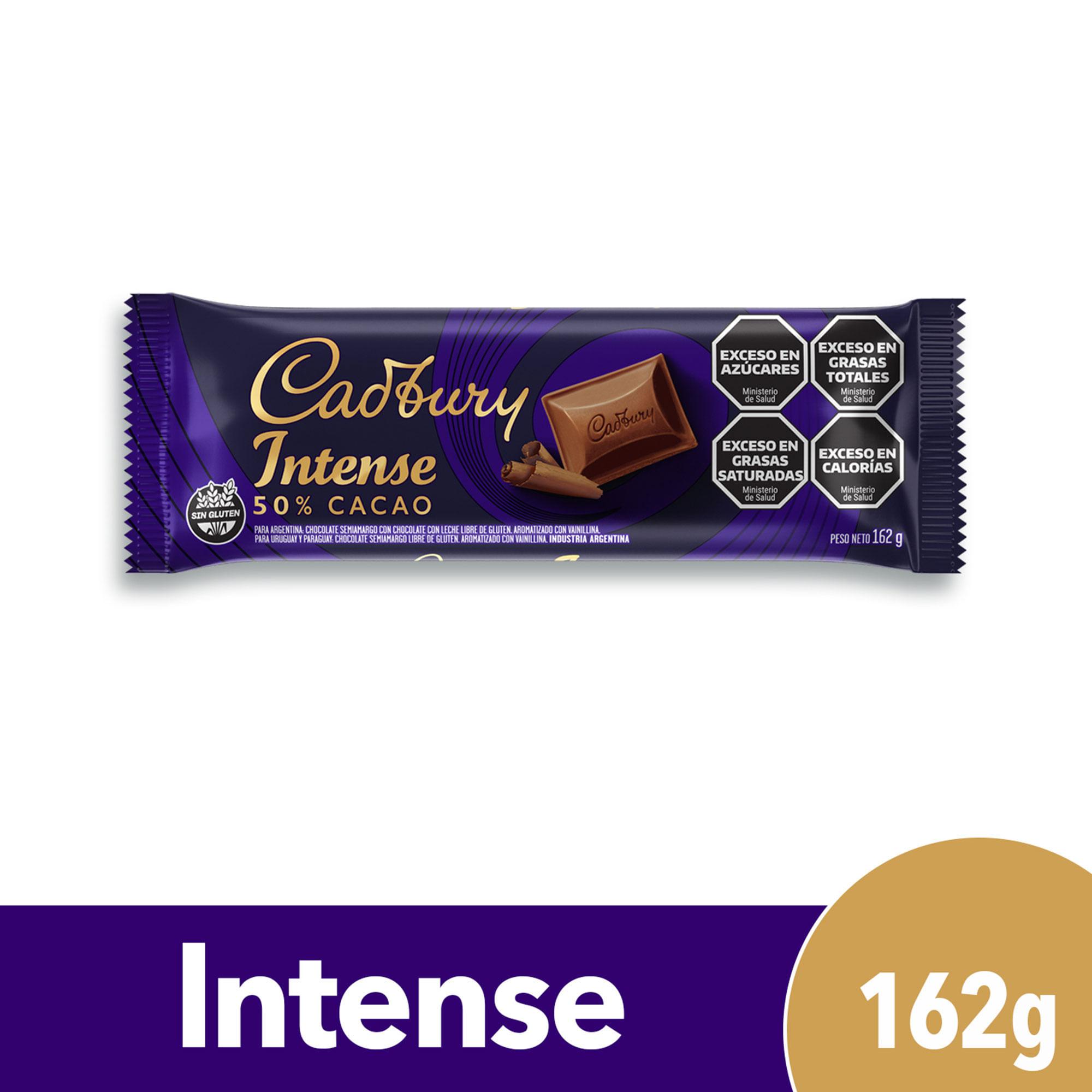 CHOCOLATE CADBURY INTENSE x 162g