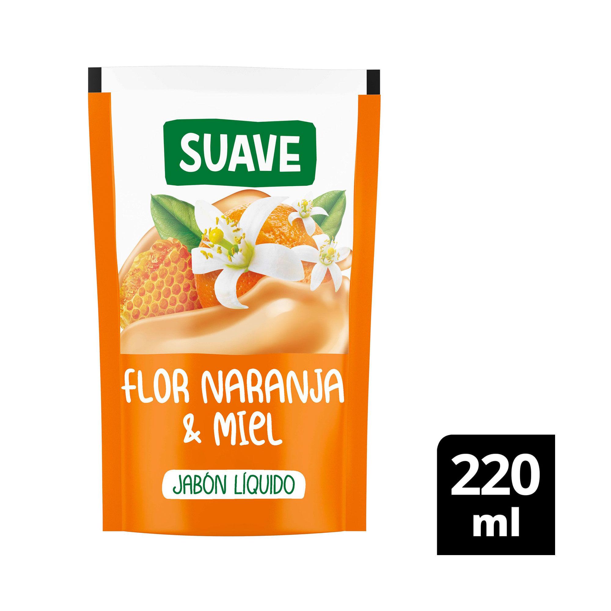JABON LIQUIDO NARANJA Y MIEL SUAVE x 220ml