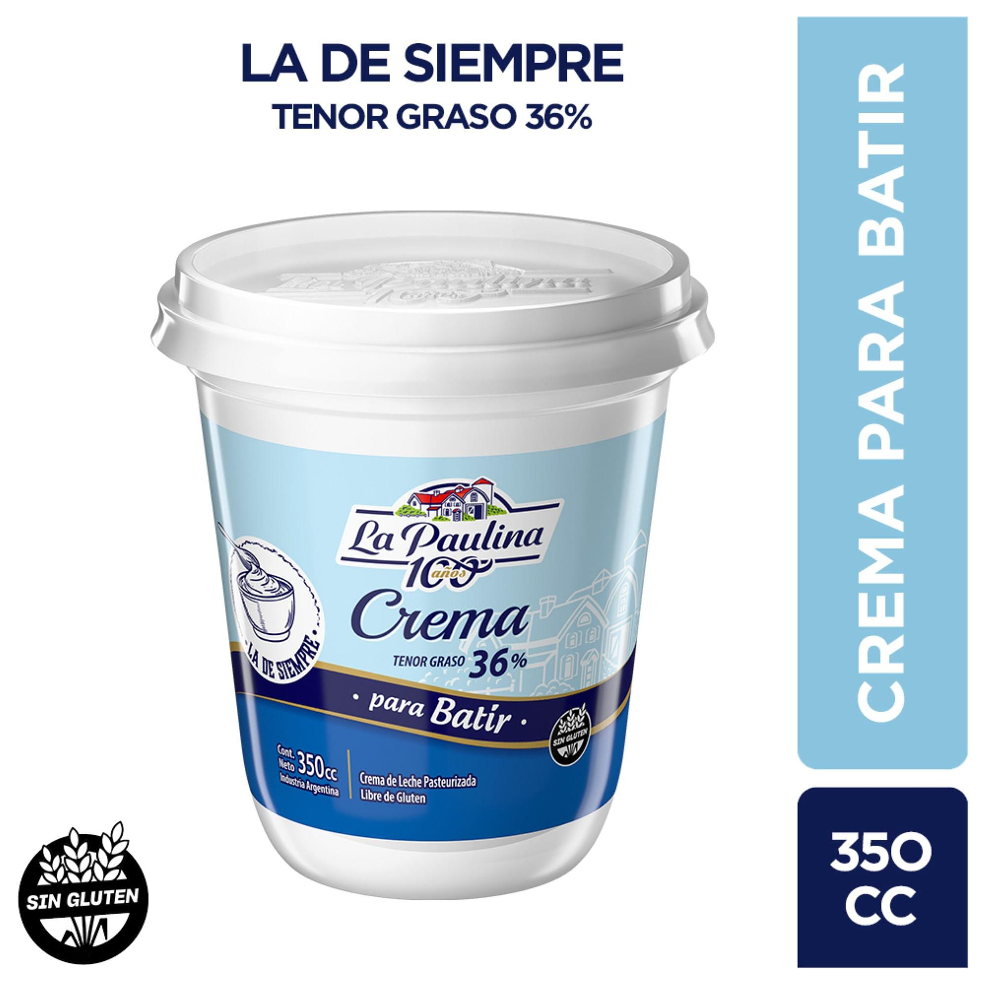 CREMA DE LECHE LA PAULINA x 350g